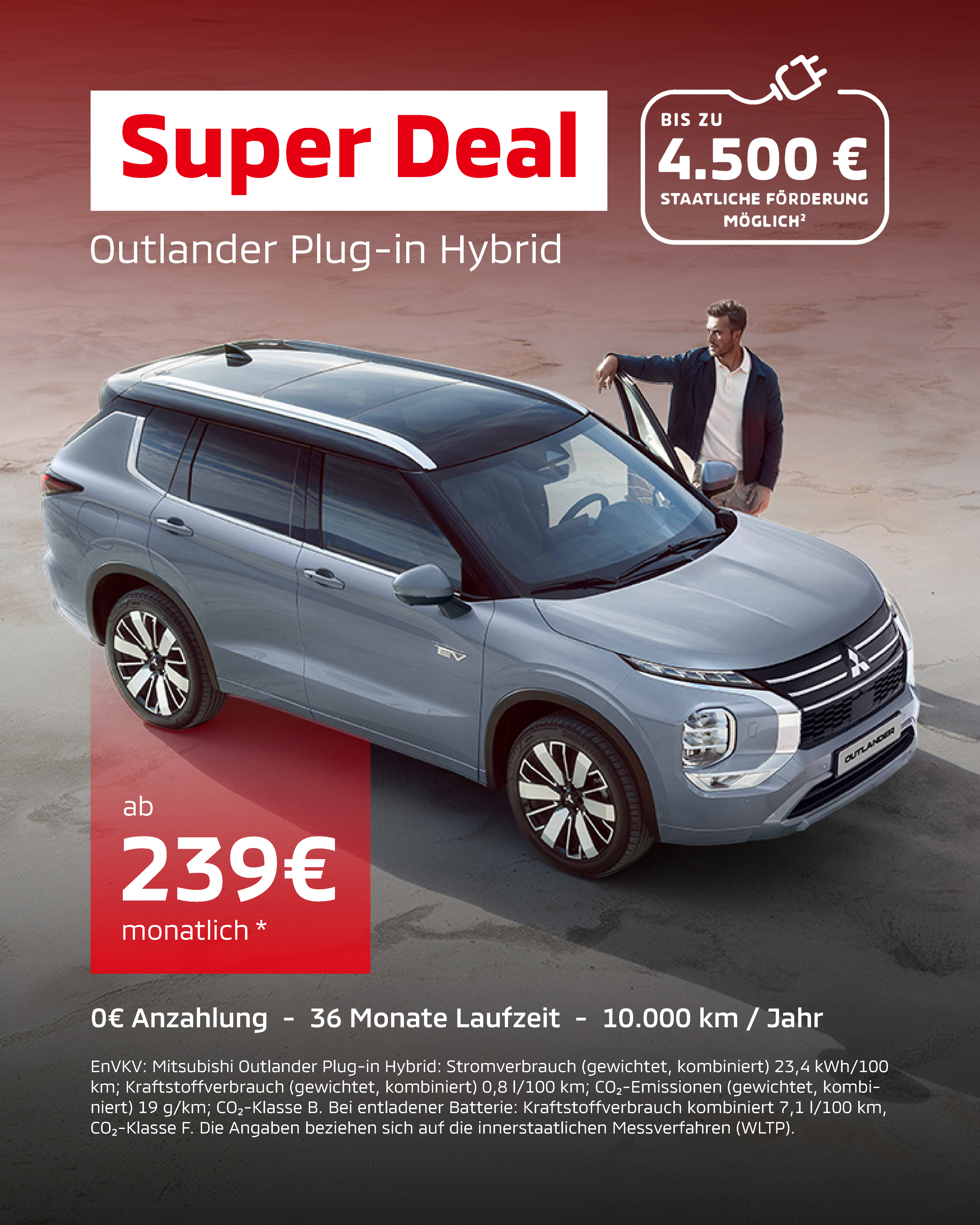 Mitsubishi Outlander Plug-in Hybrid – Leasingaktion